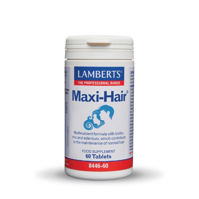 Lamberts Maxi Hair Συμπλήρωμα Διατροφής Για Την Καλή Υγεία Των Μαλλιών, 60 Ταμπλέτες 8446-60