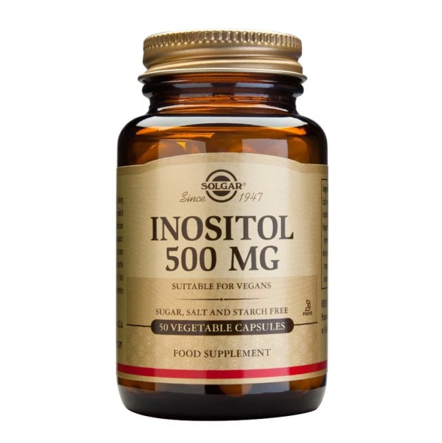 Solgar Inositol 500mg Χοληστερίνη - Καρδιαγγειακή Λειτουργιά 50 Capsules