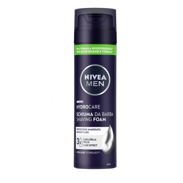 Nivea Men Hydrocare Shaving Foam Αφρός Ξυρίσματος 200ml