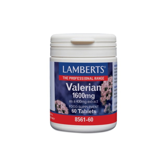 Lamberts Valerian 1600mg Συμπλήρωμα Βαλεριάνας, 60 Ταμπλέες 8561-60
