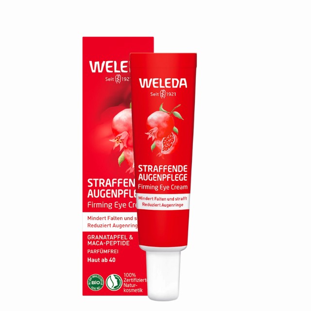 Weleda Straffende Augenpflege Κρέμα Ματιών με Ρόδι & Πεπτίδια Μάκα 12ml