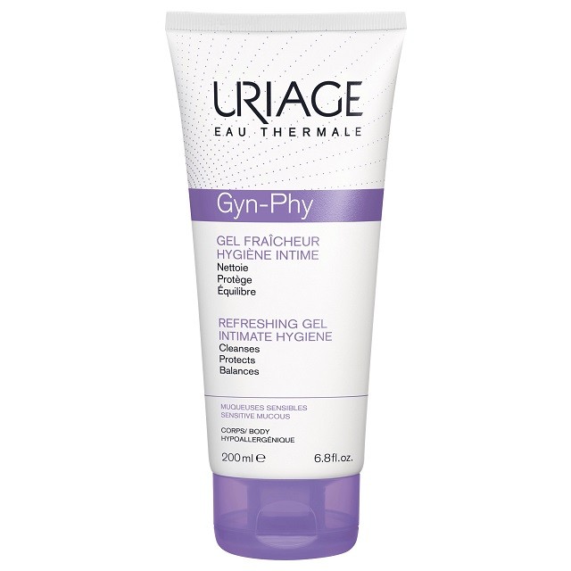 Uriage Gyn-Phy Refreshing Intimate Hygiene Gel Καθαρισμού Για Την Ευαίσθητη Περιοχή, 200ml