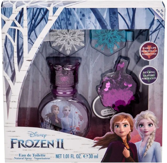 AIR-VAL Promo Disney Frozen II Eau de Toilette Άρωμα 30ml & Κλιπ Μαλλιών 2τμχ & Key Ring Μπρελόκ 1τμχ