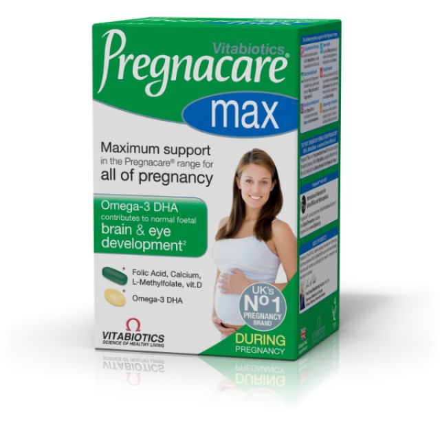 VITABIOTICS Pregnacare Max Συμπλήρωμα για τη Μέγιστη Διατροφική Υποστήριξη των Γυναικών κατά την Περίοδο της Εγκυμοσύνης, 56 tabs + 28 caps