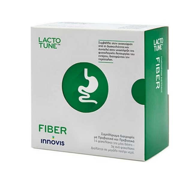 Innovis Lactotune Fiber Συμπλήρωμα Διατροφής Για τη Δυσκοιλιότητα 14 Φακελάκια