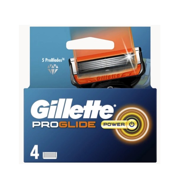 Procter & Gamble Proglide Power Ανταλλακτικές Κεφαλές Ξυριστικής Μηχανής 4τμχ