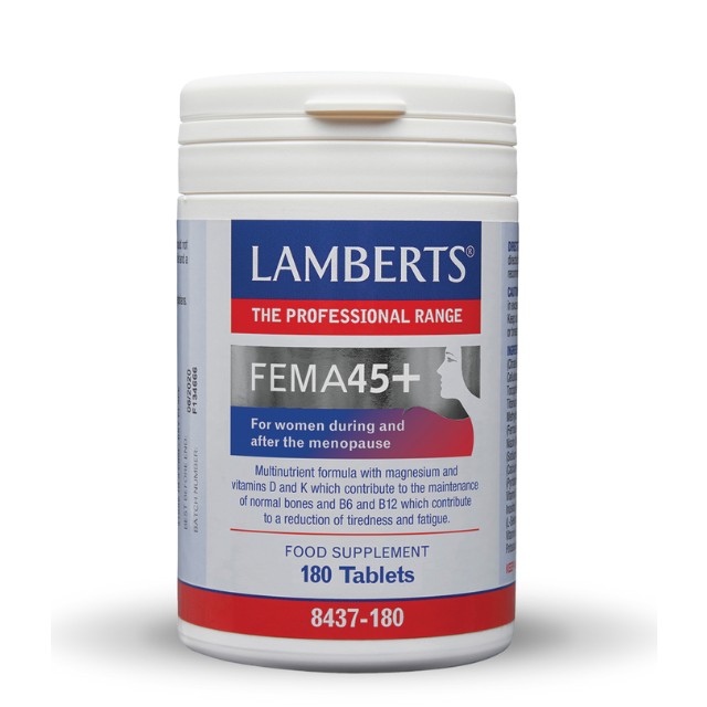 Lamberts Fema 45+ Πολυβιταμίνες για μετά την Εμμηνόπαυση 180 Ταμπλέτες 8437-180