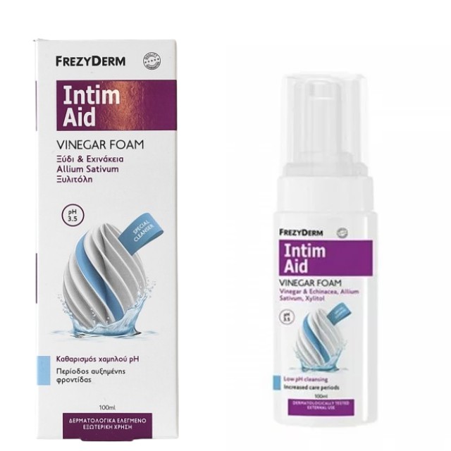 Frezyderm Intim Aid Vinegar Foam pH 3.5 Αφρός Καθαρισμού με Ξύδι 100ml