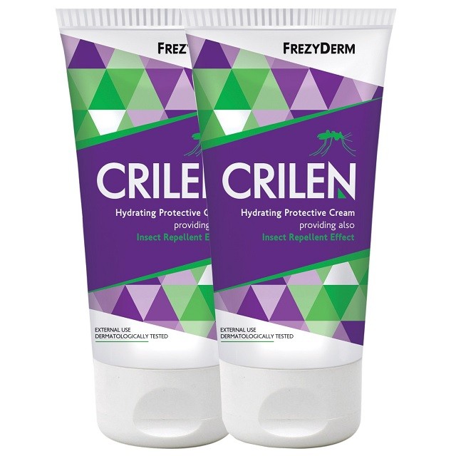 Frezyderm Πακέτο Crilen Hydrating Protective Cream Ενυδατικό Προστατευτικό Γαλάκτωμα Με Εντομοαπωθητική Δράση, 2x125ml
