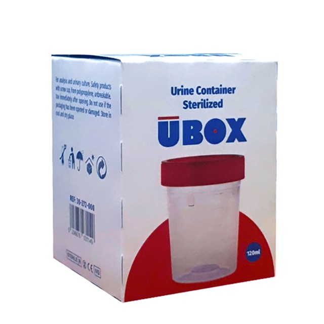 Alfacare Ubox Ουροσυλλέκτης με Βιδωτό Καπάκι 120ml 1τμχ