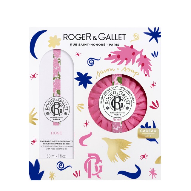 Roger & Gallet Πακέτο Rose Wellbeing Fragrant Water 30ml & Δώρο Wellbeing Soap 100g
