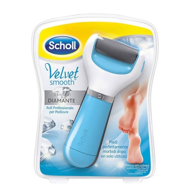 Scholl Velvet Smooth Diamond Ηλεκτρική Λίμα Ποδιών με Κρυστάλλους Διαμαντιών 1 τμχ