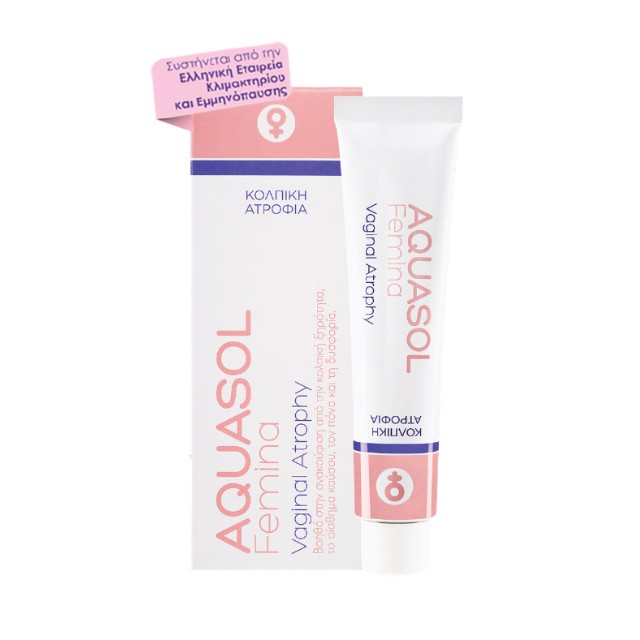 Aquasol Femina Vaginal Atrophy Κρέμα για την Αντιμετώπιση της Κολπικής Ξηρότητας & Κολπικής Ατροφίας 30ml με απλικατέρ