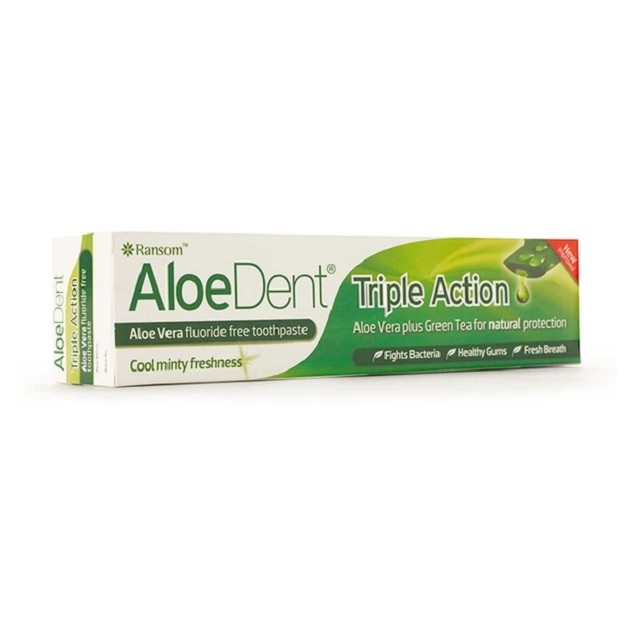 Optima Aloe Dent Triple Action Toothpaste Οδοντόκρεμα Τριπλής Δράσης Με Aλόη, 100ml