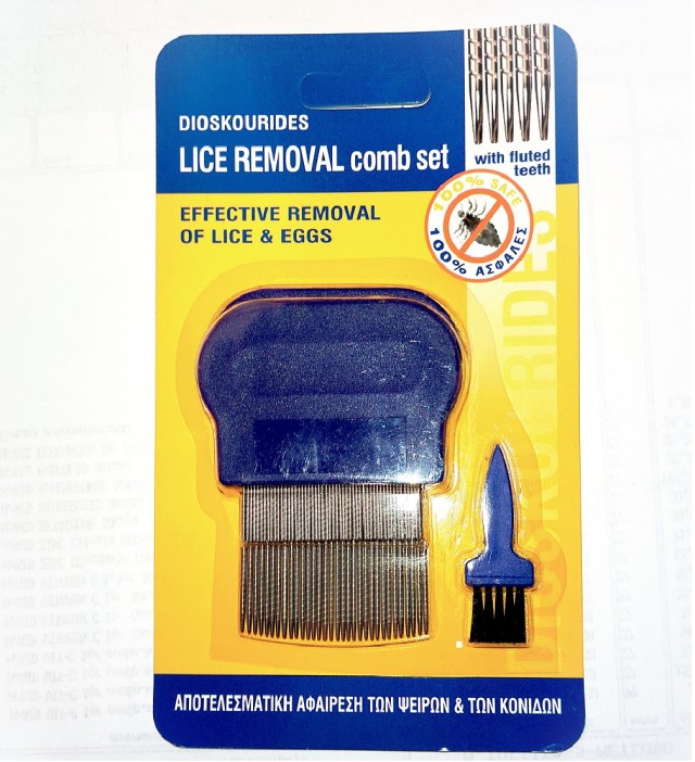 DIOCARE Lice Removal Comb Set Αντιφθειρικά Χτενάκια Μπλε, 1σετ