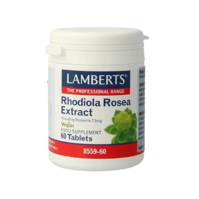 Lamberts Rhodiola Rosea Extract Για Την Μνήμη Και Την Κόπωση, 60 Ταμπλέτες (8559-60)