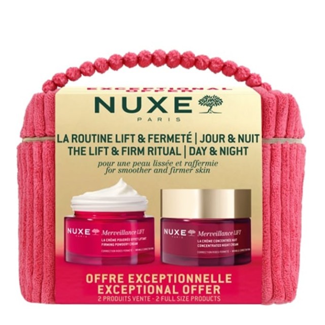 Nuxe Πακέτο The Lift & Firm Ritual Merveillance Lift Powdery Cream 50ml & Night Cream 50ml