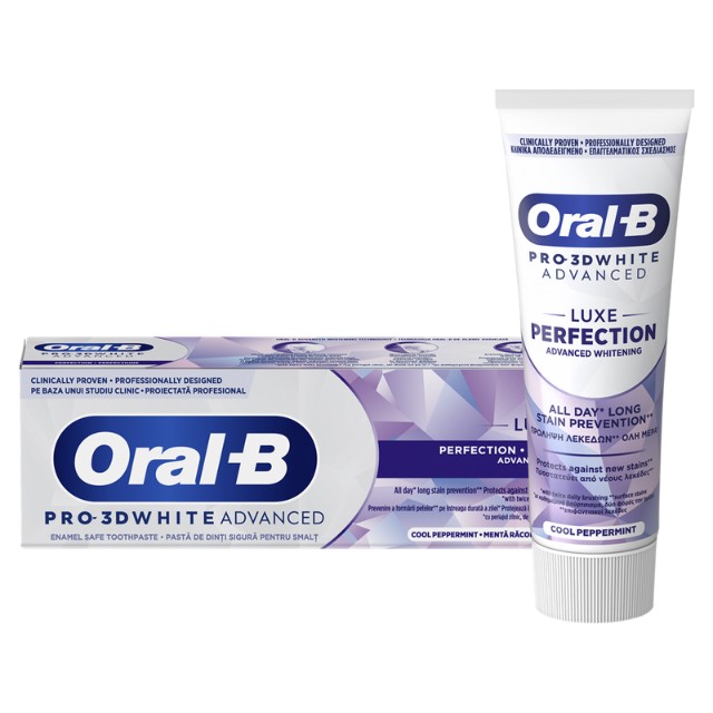 Oral-B 3D White Luxe Perfection Οδοντόκρεμα Λεύκανσης 75ml