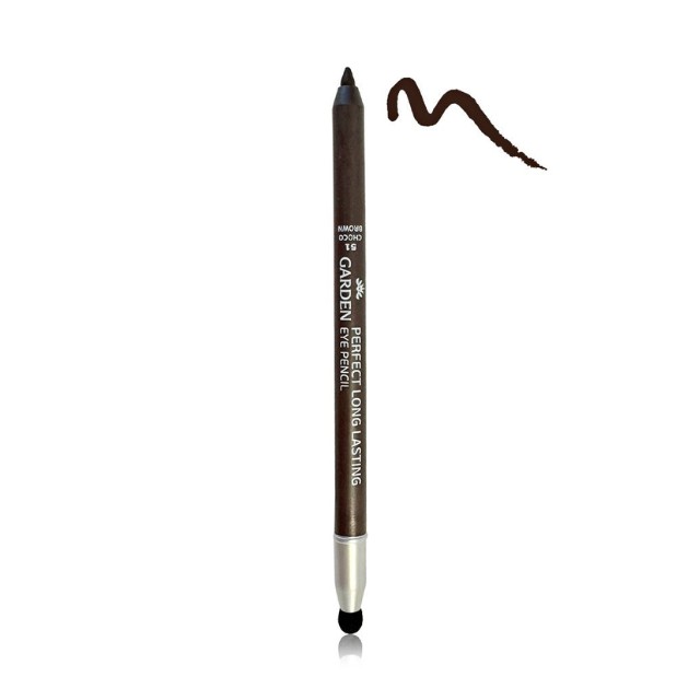 Garden Perfect Long Lasting Eye Pencil Choco Brown No.51 Αδιάβροχο Μολύβι Ματιών 1.5gr
