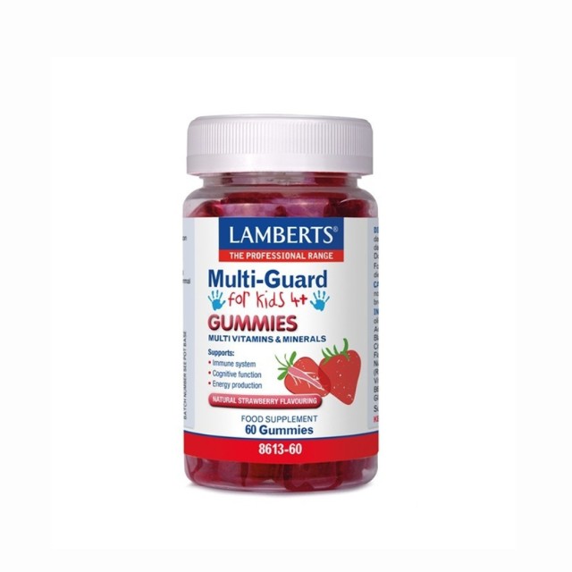 Lamberts Multi-Guard for Kids 4+ Gummies με Γεύση Φράουλα 60 Ζελεδάκια