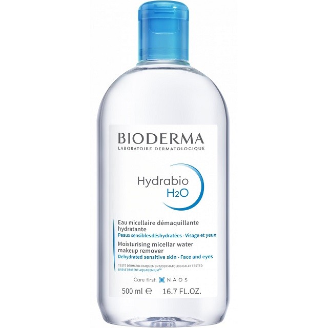 Bioderma Hydrabio H2O Moisturising Micellar Water Ενυδατικό Νερό Καθαρισμού & Ντεμακιγιάζ Προσώπου, 500ml