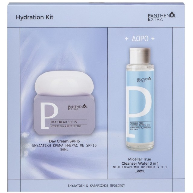 Panthenol Extra Hydration Πακέτο Day Cream SPF15 50ml & Δώρο Micellar Water 100ml