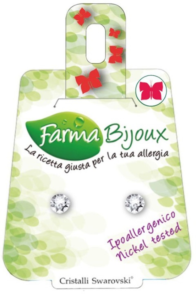 FARMA BIJOUX Xirius Crystal Σκουλαρίκια Υποαλλεργικά με κρύσταλλο 64C01, 5.3mm 1 Ζευγάρι