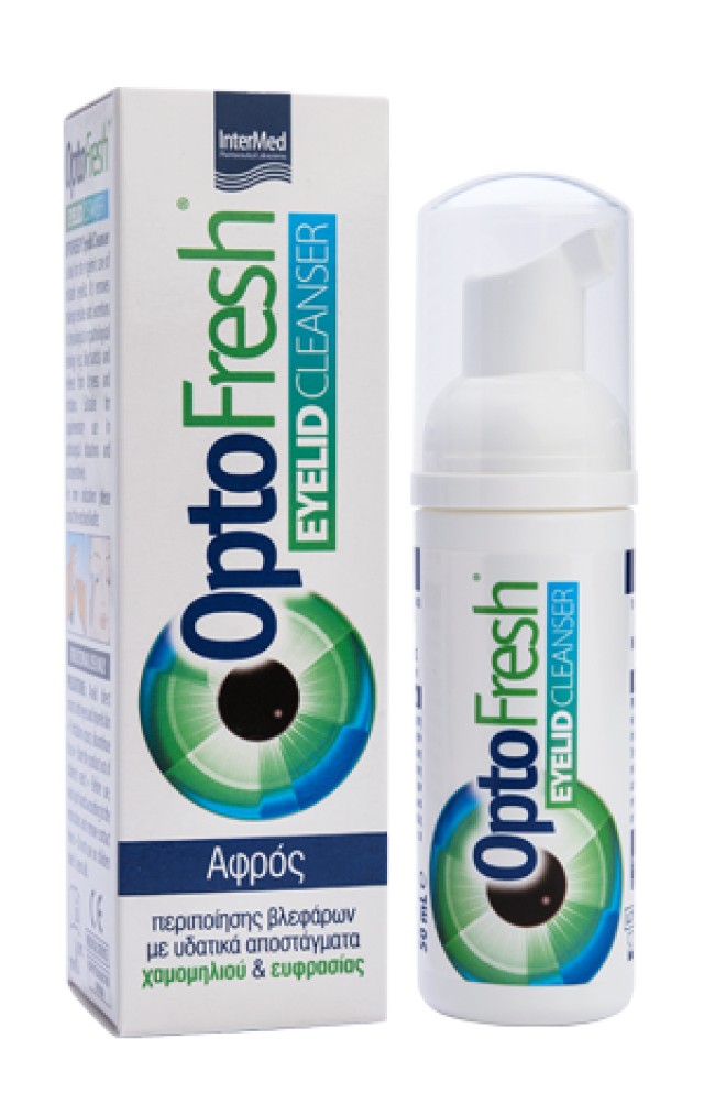 Intermed Optofresh Eyelid Cleanser Αφρός Περιποίησης Βλεφάρων, 50ml