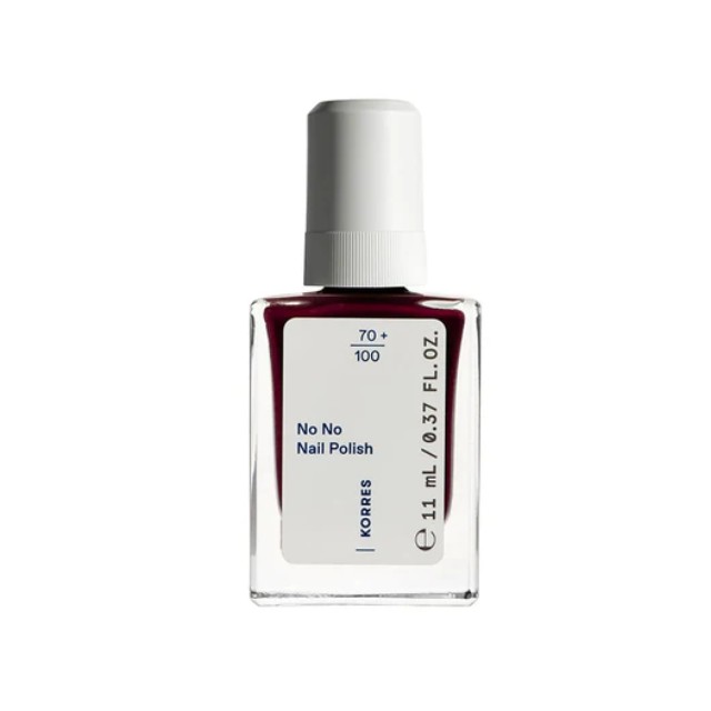 Korres No No Nail Polish 59 Burgundy Red 11ml