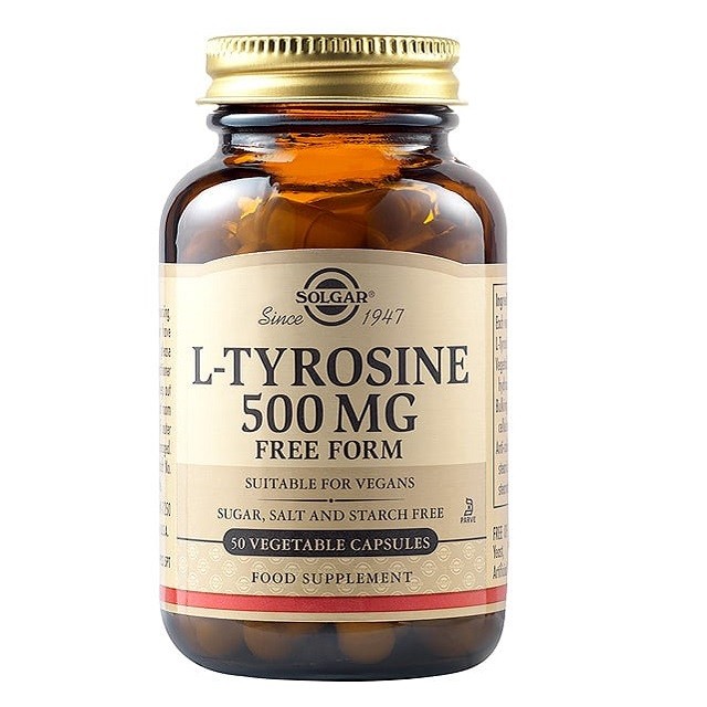 Solgar L-Tyrosine 500mg Συμπλήρωμα Διατροφής Για Την Ενίσχυση Της Καλής Διάθεσης, 50 Κάψουλες