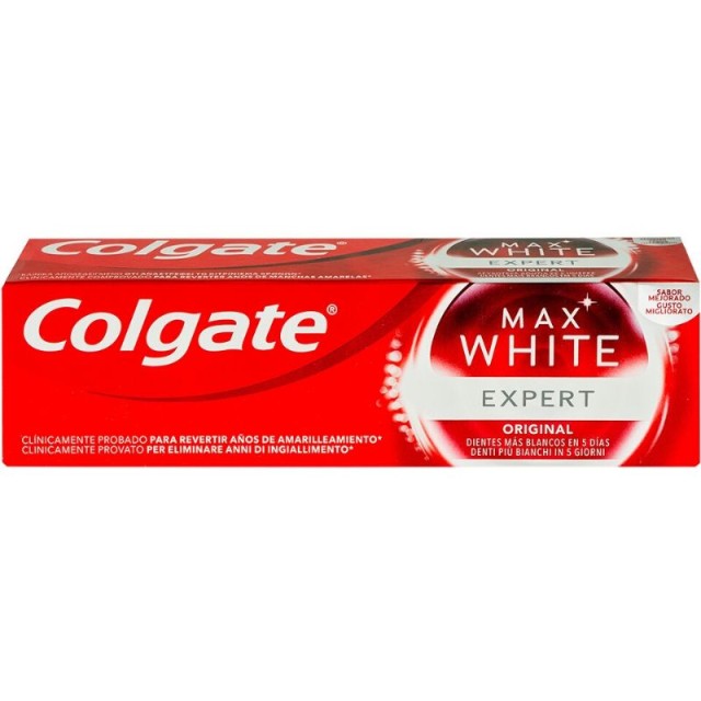 COLGATE Max White Εxpert White Λευκαντική Οδοντόκρεμα, 75ml