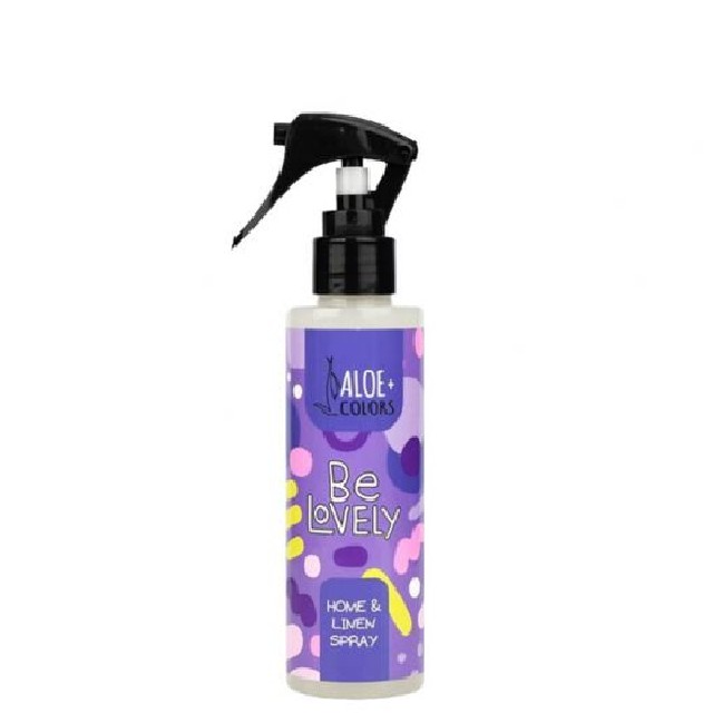 ALOE+ COLORS Be Lovely Home & Linen Spray Αρωματικό Σπρέι Χώρου & Υφασμάτων Άρωμα Καραμέλα & Πικραμύγδαλο, 150ml
