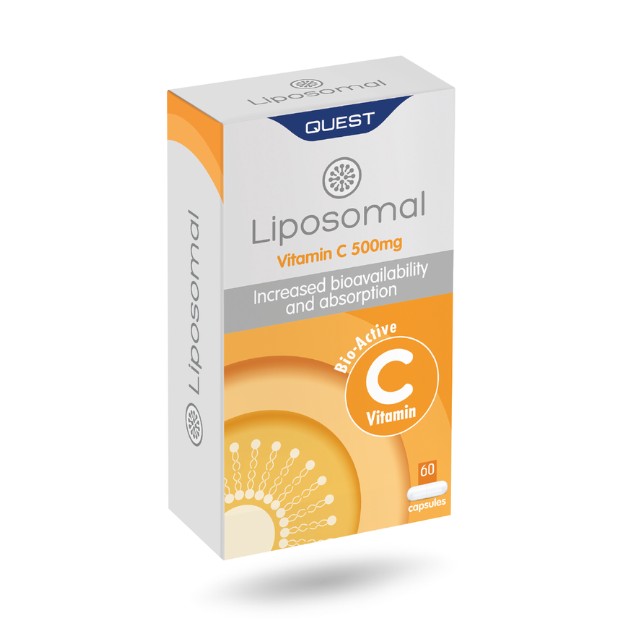 Quest Liposomal Vitamin C 500mg Λιποσωμική Βιταμίνη C 60 Κάψουλες