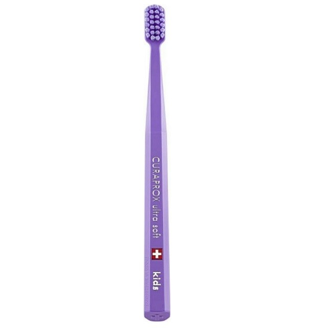 Curaprox Kids Ultra Soft Toothbrush Πολύ Μαλακή Οδοντόβουρτσα Για Παιδιά 4-12 Ετών Σε Χρώμα Μωβ, 1 Τεμάχιο