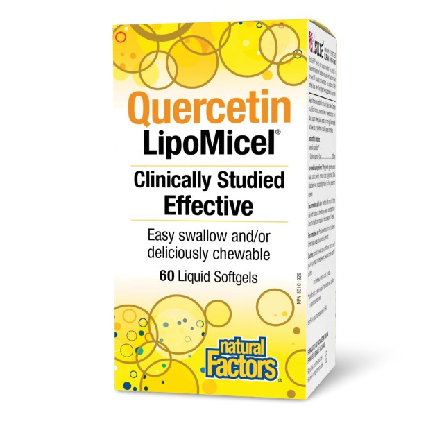 Natural Factors Quercetin LipoMicel 60 liquid κάψουλες