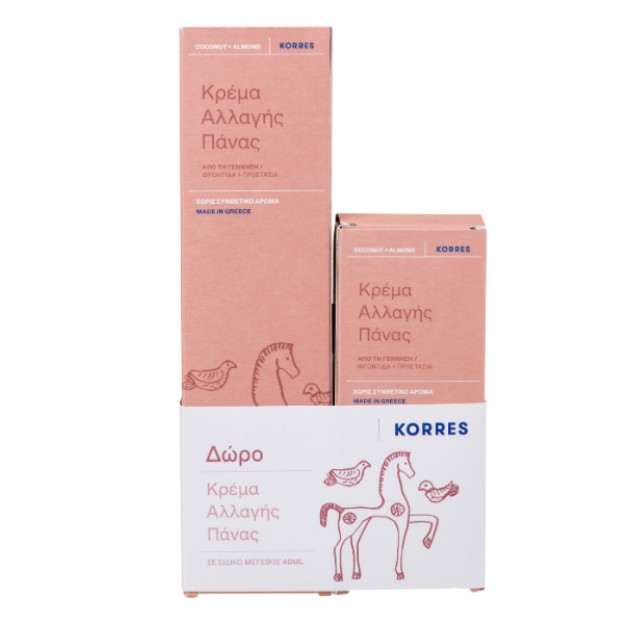 Korres Happy Change Πακέτο Κρέμα Αλλαγής Πάνας 150ml & Δώρο Travel Size 40ml