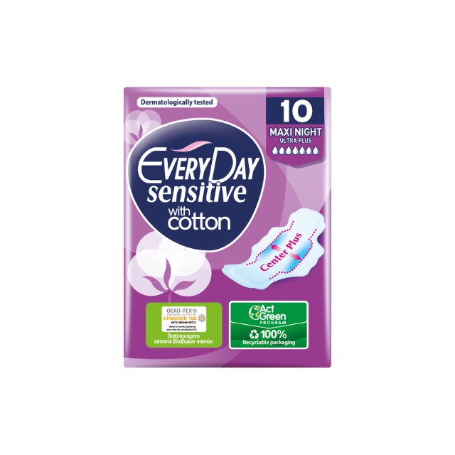 EveryDay Sensitive Ultra Plus Maxi Night 10τμχ