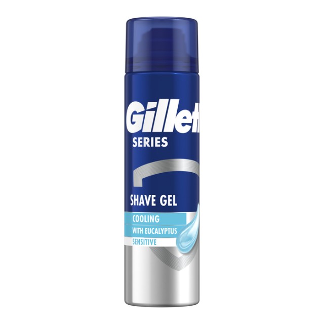 Gillette Sensitive Cool Gel Ξυρίσματος για Ευαίσθητες Επιδερμίδες 200ml
