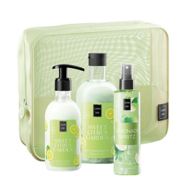 Lavish Care Sweet Citrus Body Care Πακέτο Περιποίησης Σώματος & Δώρο Νεσεσέρ 1τεμ