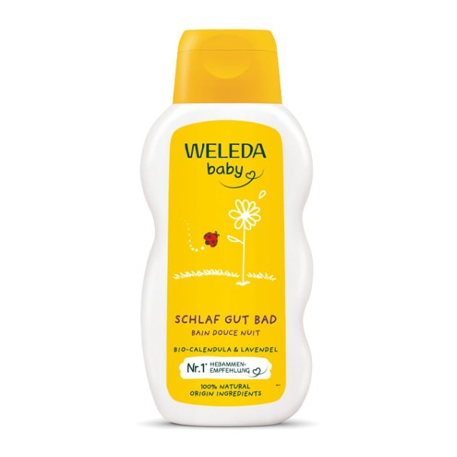 Weleda Baby Good Night Bath Βρεφικό Αφρόλουτρο με Καλέντουλα & Λεβάντα 200ml