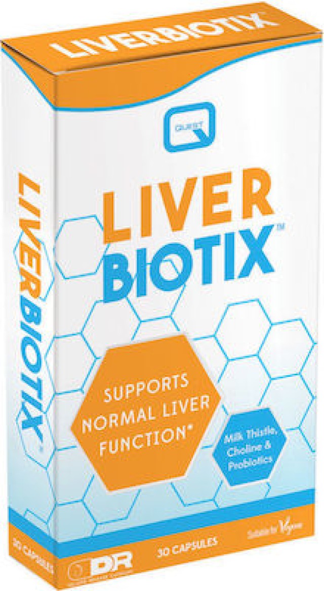 QUEST Liver Biotix Φόρμουλα για το Συκώτι με Χολίνη, 30caps
