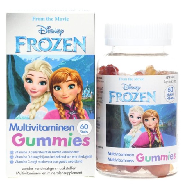 SKAN MEDICAL Disney Frozen Multivitamins Μασώμενες Πολυβιταμίνες Για Παιδιά, 60 Ζελεδάκια