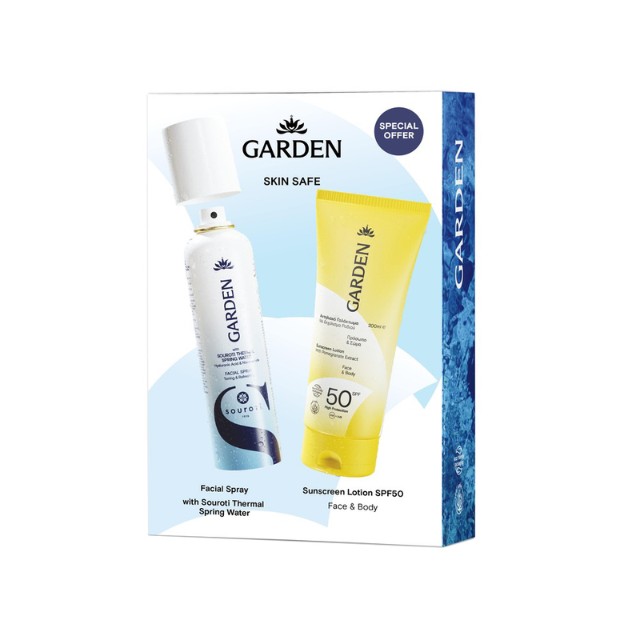 Garden Skin Face Πακέτο Souroti Water Spray 150ml & Face & Body Sunscren Lotion SPF50 200ml
