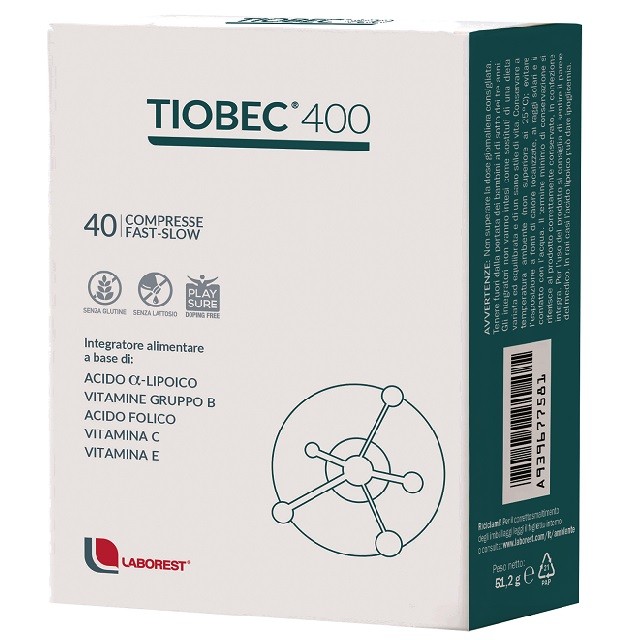 Laborest Tiobec 400 Συμπλήρωμα Διατροφής Για Την Φυσιολογική Λειτουργία Του Νευρικού Συστήματος, 40 ταμπλέτες