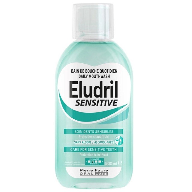 Elgydium Eludril Sensitive Mouthwash Στοματικό Διάλυμα Για Ευαίσθητα Δόντια, 500ml