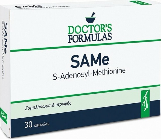 Doctors Formulas SAMe, Συμπλήρωμα Διατροφής με S-ΑδενοσυλοΜεθειονίνη, Βιταμίνες B & Φολικό Οξύ 30 κάψουλες