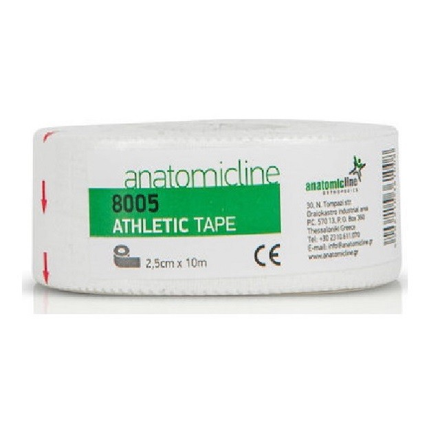 AnatomicLine Athletic Tape Αυτοκόλλητη Αθλητική Ταινία 2.5cmx10m, 1 Τεμάχιο
