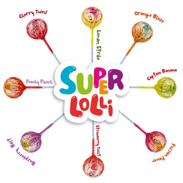 Garden Γλειφιτζούρι Super Lolli σε 8 Γεύσεις Τυχαία Επιλογής 1 τμχ
