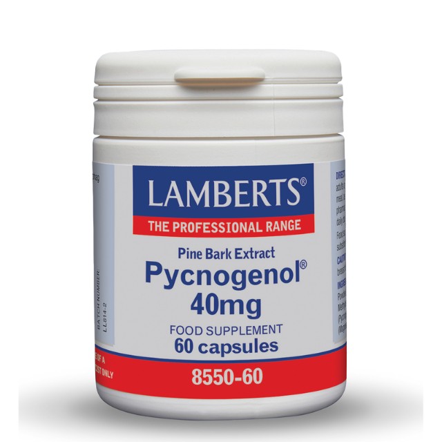 Lamberts Pycnogenol 40mg 60 Κάψουλες 8550-60