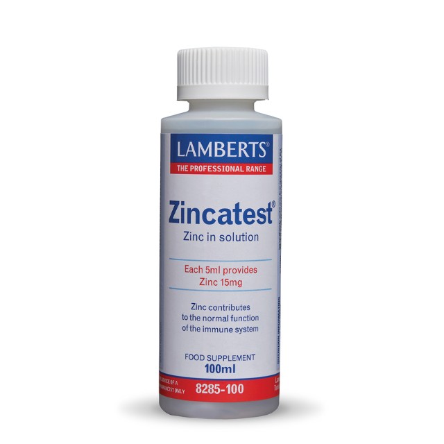 Lamberts Zincatest 15mg  Διάλυμα Θειικού Ψευδαργύρου 100ml 8285-100
